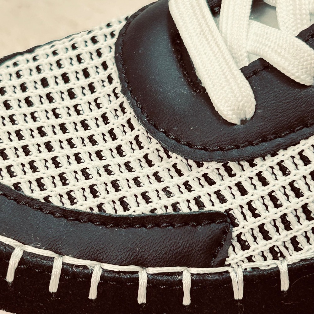 Nicole Miller Sneakers Women's Black White Lace Up Platform Casual Shoes size‎ 7 - Picture 8 of 8
